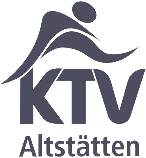 Logo des KTV Altstätten, dunkle Version für hellen Hintergrund.